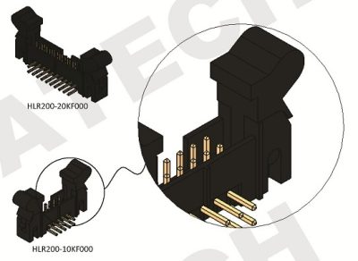 Box Header 2.00mm RA Type with Latch Eject