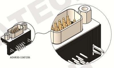 D-Sub High Density RA Type Plug