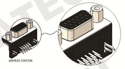 D-Sub High Density RA Type Receptacle