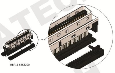 Half Pitch Ribbon IDC Type Plug