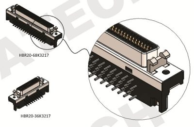 Half Pitch Ribbon RA Type Receptacle