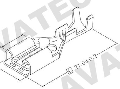 Positive Lock Terminal Receptacle 6.35mm