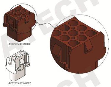 Power Supply Connector 6.35mm Receptacle Housing